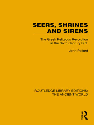 cover image of Seers, Shrines and Sirens